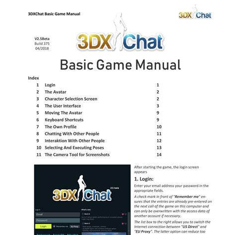3dxchat commands|Basic Game Manual.